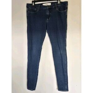 Abercrombie & Fitch Jeans Womens Perfect Stretch Size 10 Straight Leg Dark Blue